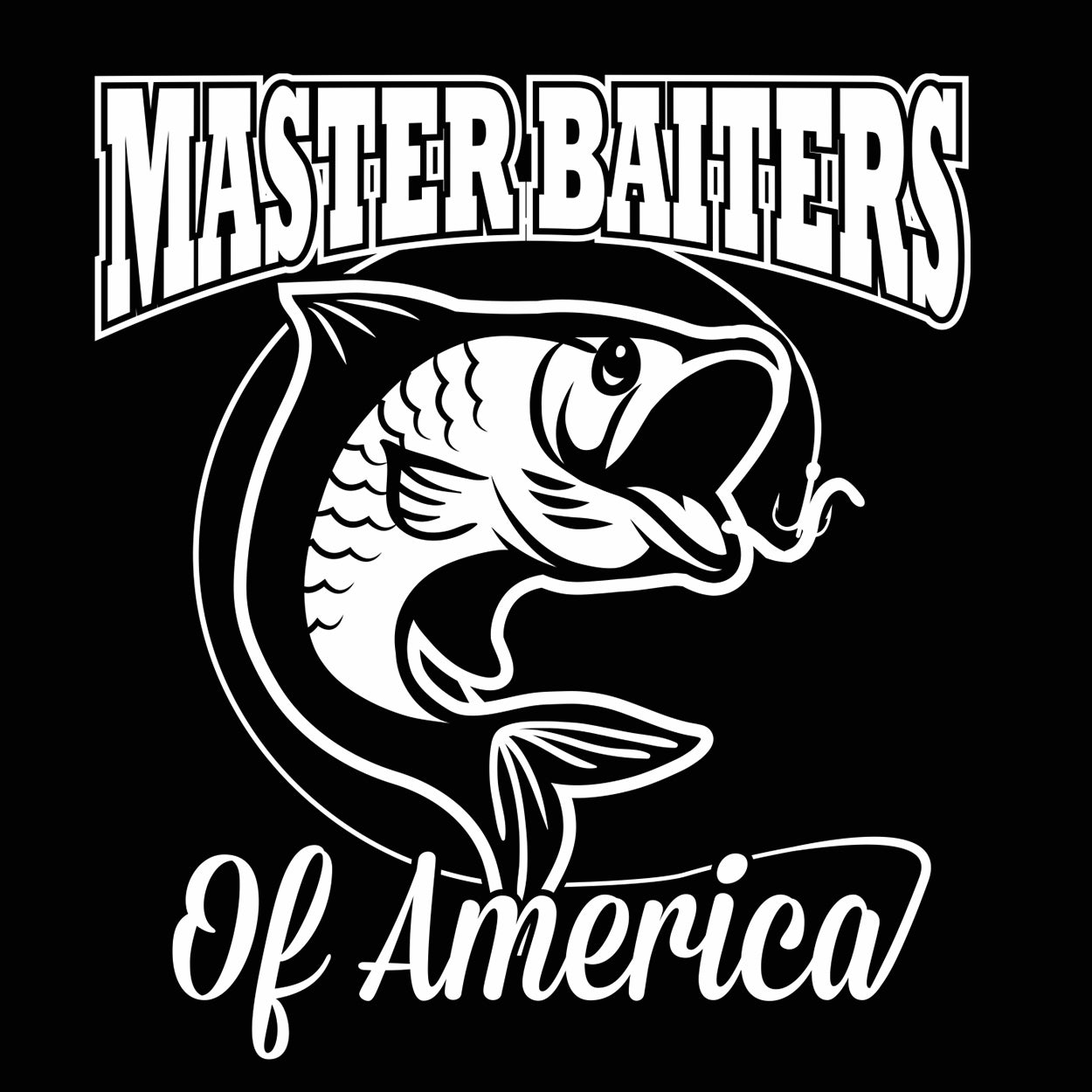 Master Baiter Fishing Club Soft Cotton T-Shirt / X-Large / Black