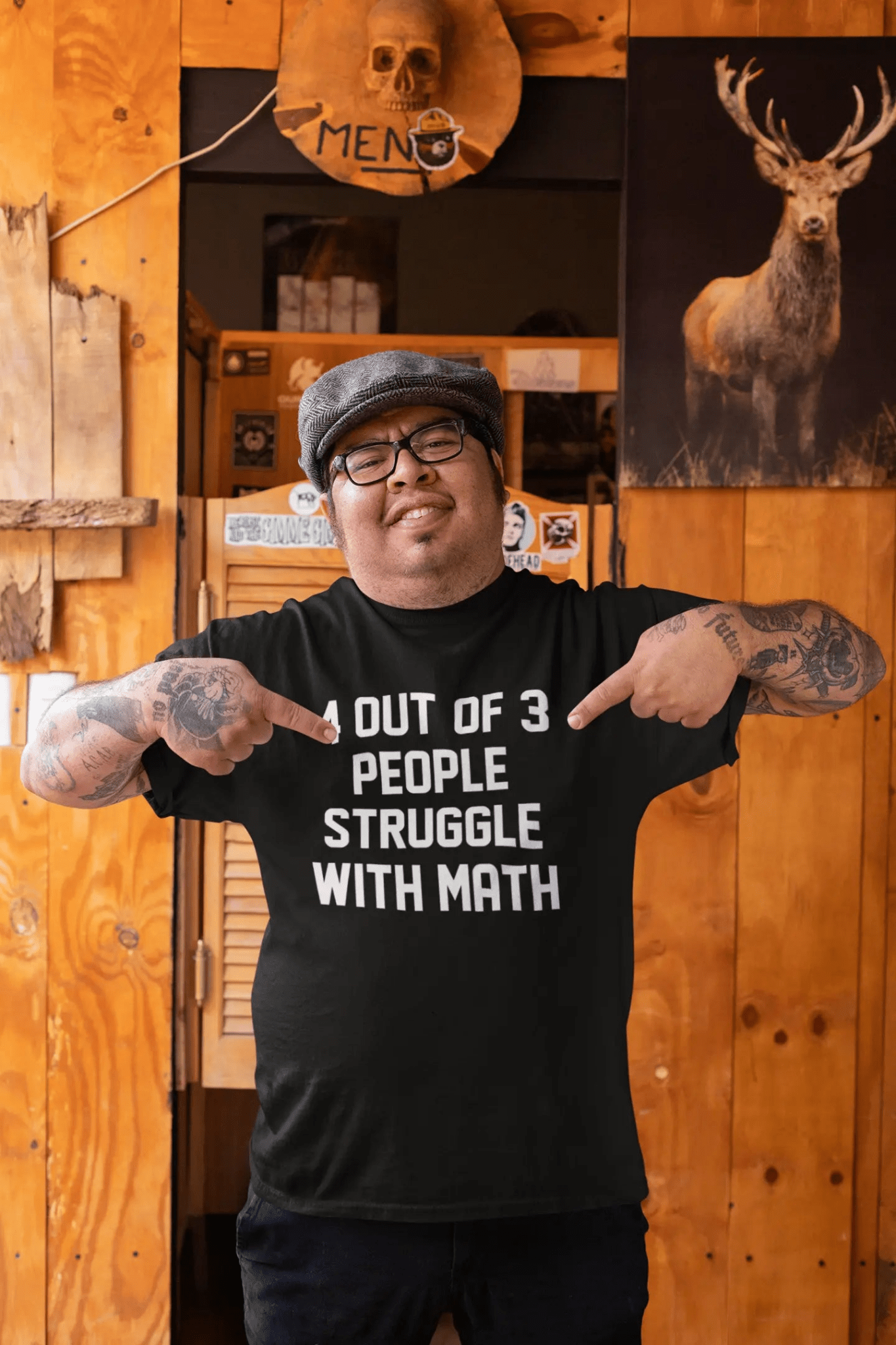 4 Out Of 3 People Struggle With Math - Donkey Tees T-shirt