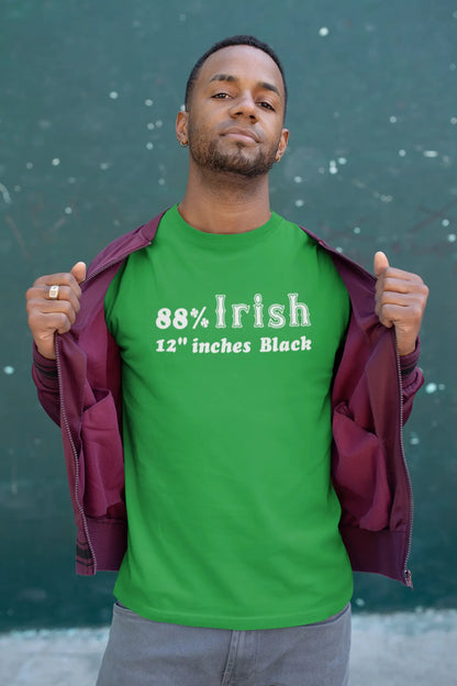 88 Irish 12 Inches Black Tshirt - Donkey Tees