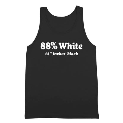 88% White 12 Inches Black - Donkey Tees T-shirt