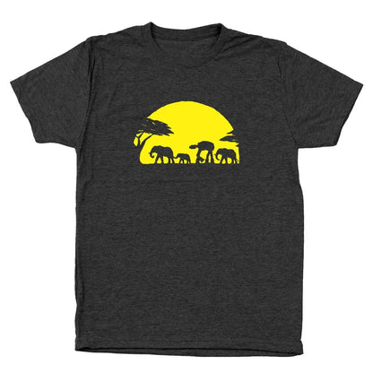 At-At Walking Africa Sunset Tshirt - Donkey Tees