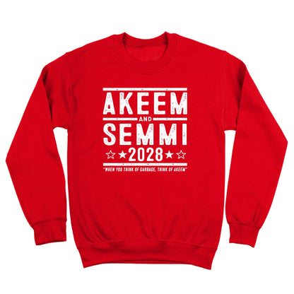 Akeem and Semmi 2028 Election - Donkey Tees T-shirt