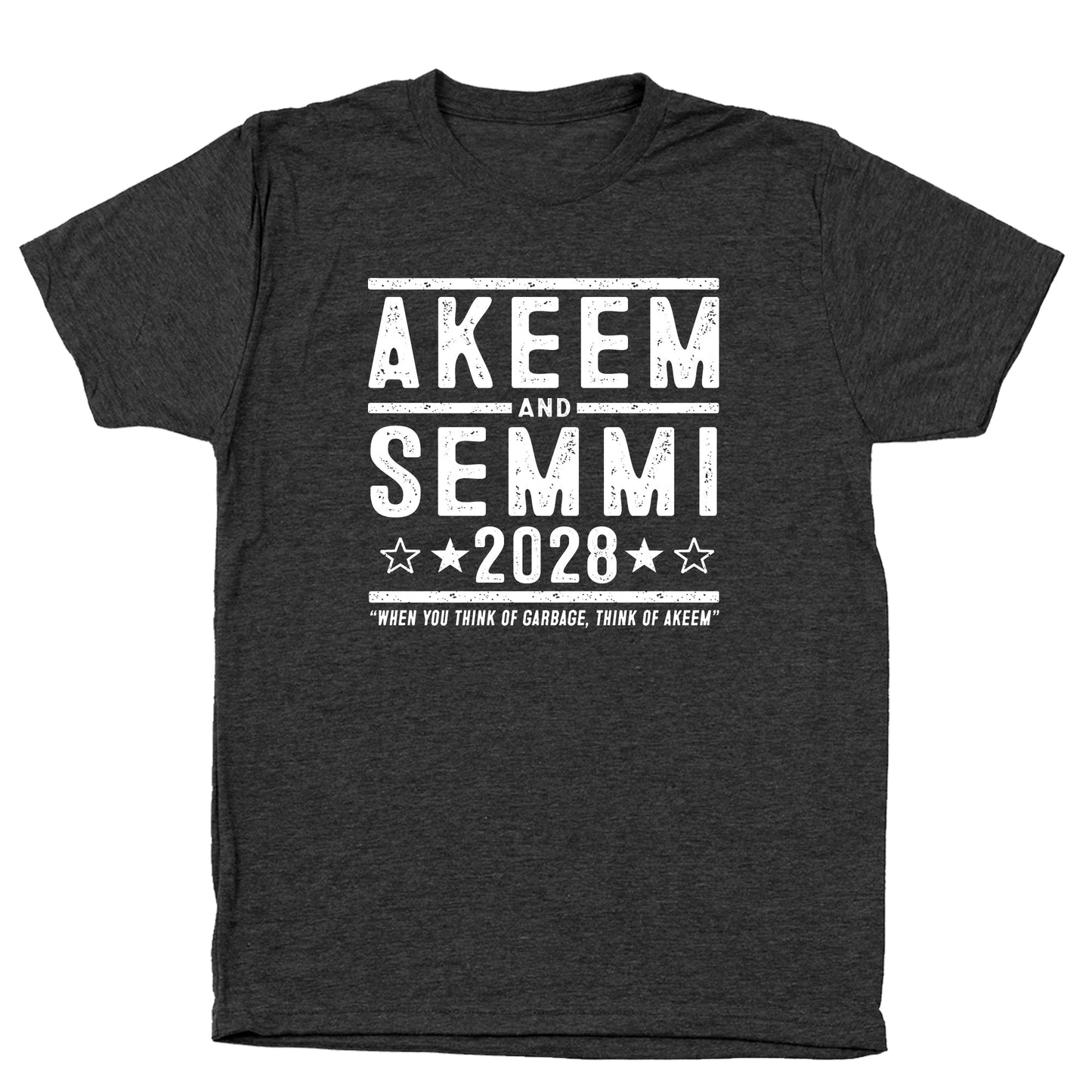 Akeem and Semmi 2028 Election - Donkey Tees T-shirt