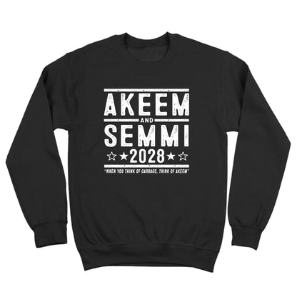 Akeem and Semmi 2028 Election - Donkey Tees T-shirt