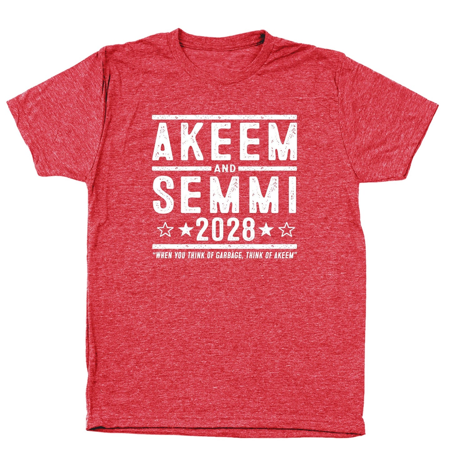 Akeem and Semmi 2028 Election - Donkey Tees T-shirt