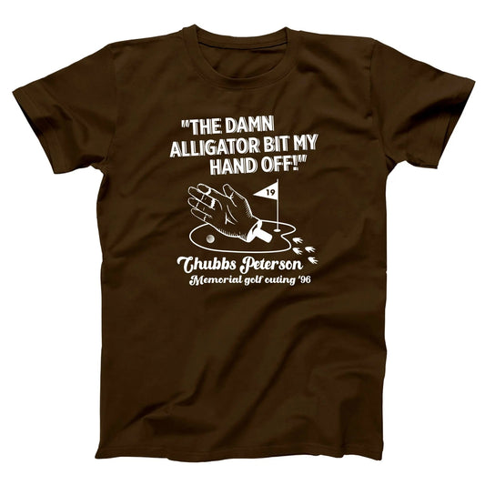 Alligator Bit My Hand Off - Chubbs Peterson Memorial 96 - Donkey Tees T-shirt