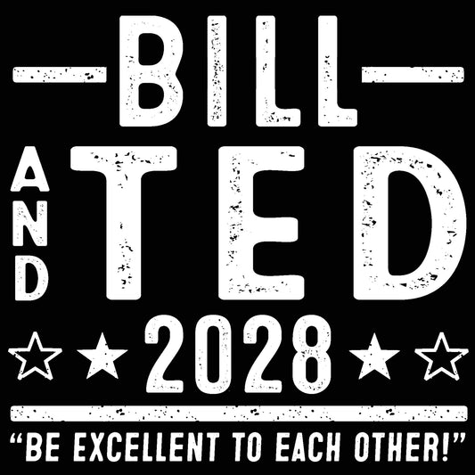 Bill and Ted 2028 Election - Donkey Tees T-shirt