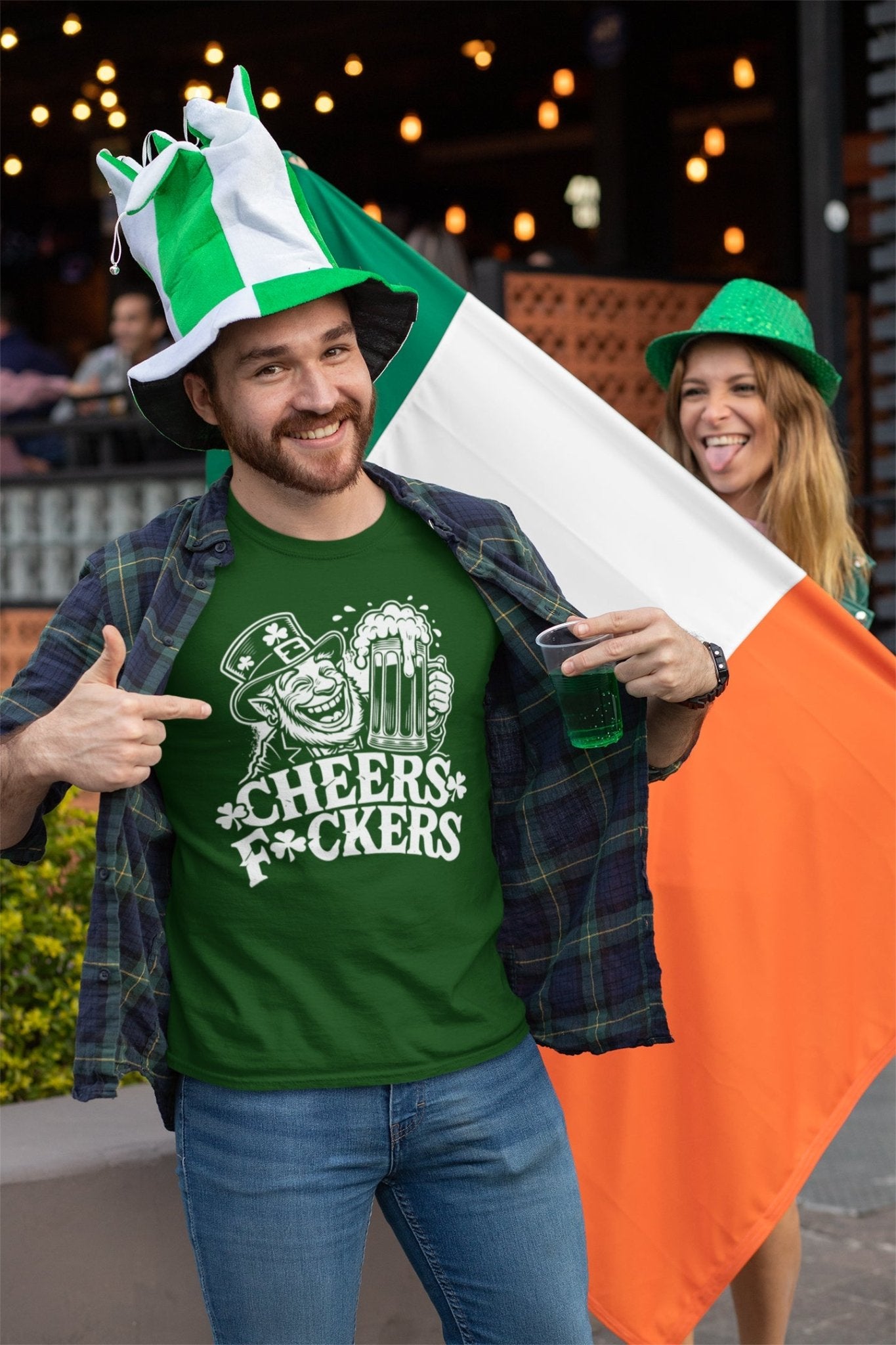 Cheers F(clover)ckers - Donkey Tees T-shirt