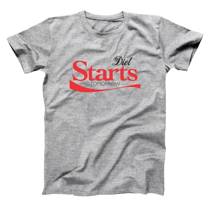 Diet Starts Tomorrow - Donkey Tees T-shirt