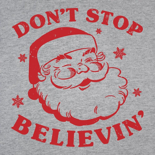 Don't Stop Believing Santa - Donkey Tees T-shirt