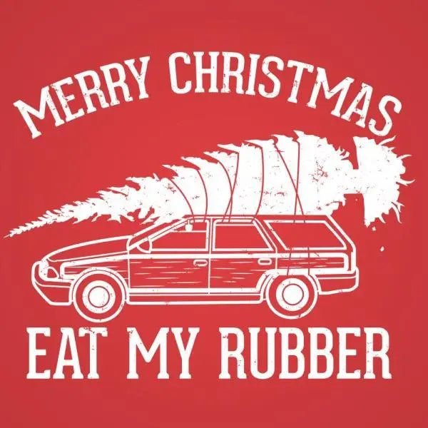 Eat My Rubber Merry Christmas - Donkey Tees T-shirt