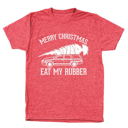 Eat My Rubber Merry Christmas - Donkey Tees T-shirt