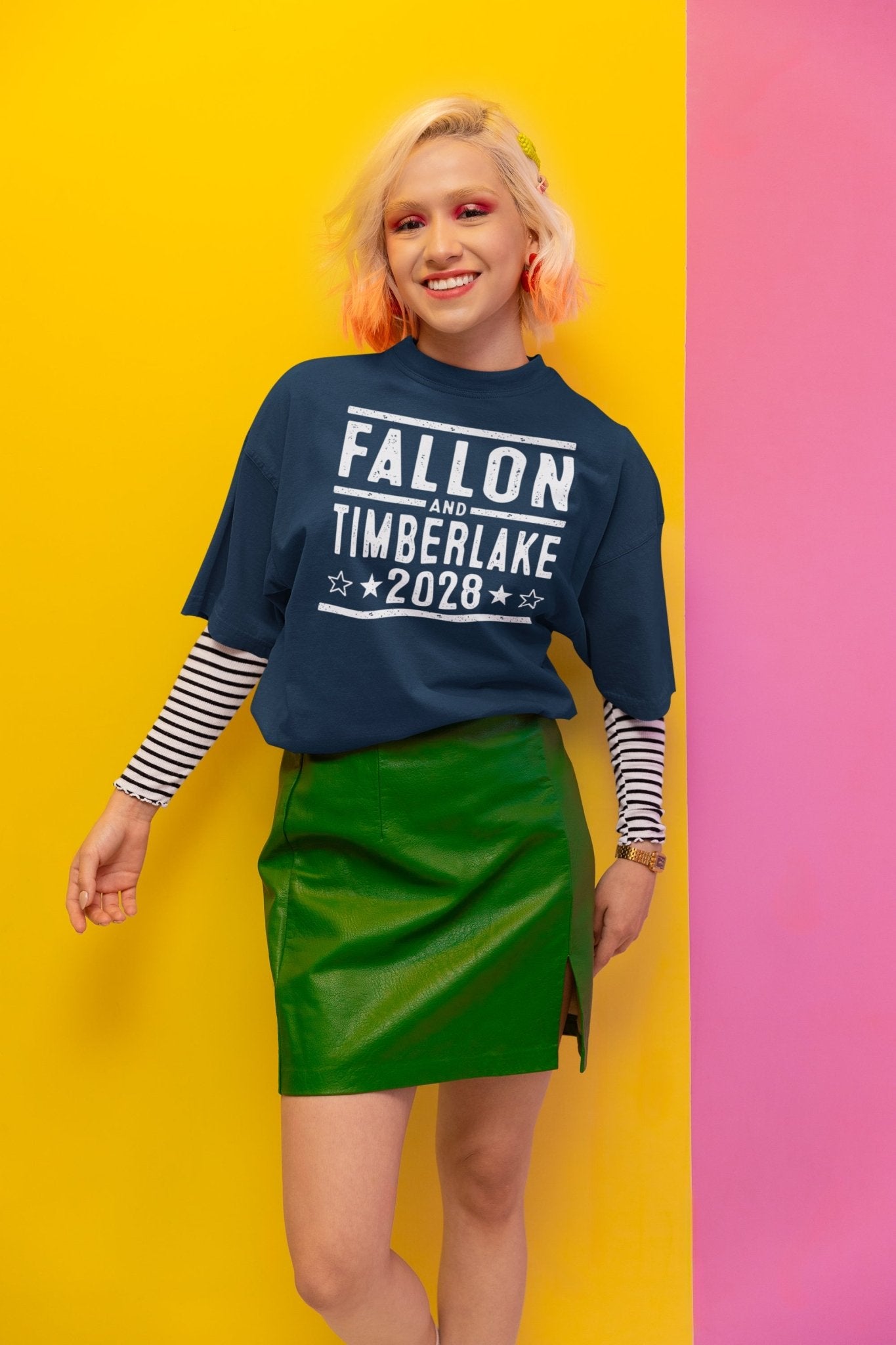 Fallon and Timberlake 2028 Election - Donkey Tees T-shirt