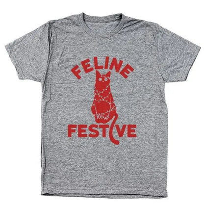 Feline Festive - Donkey Tees T-shirt