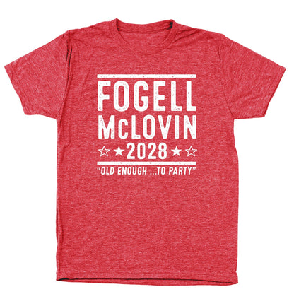 Fogell Mclovin 2028 Election - Donkey Tees T-shirt