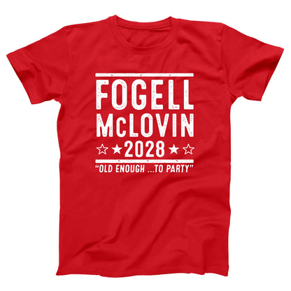 Fogell Mclovin 2028 Election - Donkey Tees T-shirt