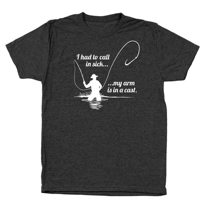 Had To Call In Sick Fishing - Donkey Tees T-shirt