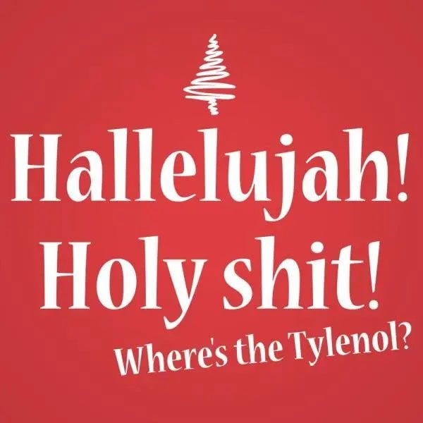 Hallelujah Holy Sh*t Where's The Tylenol - Donkey Tees T-shirt