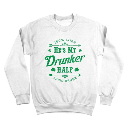 He's My Drunker Half - Donkey Tees T-shirt