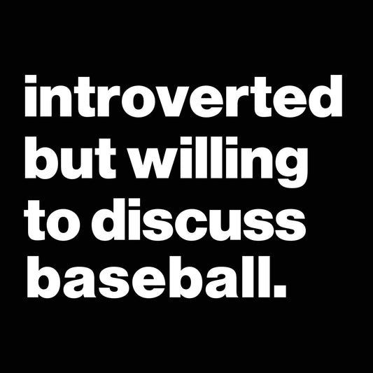 Introverted But Willing To Discuss Baseball - Donkey Tees T-shirt