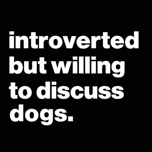 Introverted But Willing To Discuss Dogs - Donkey Tees T-shirt