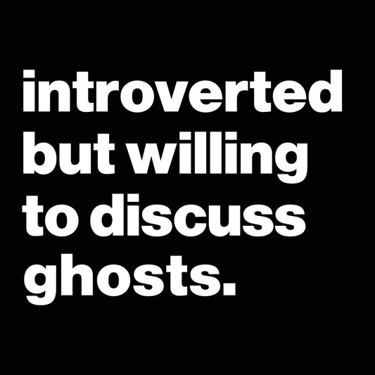 Introverted But Willing To Discuss Ghosts - Donkey Tees T-shirt