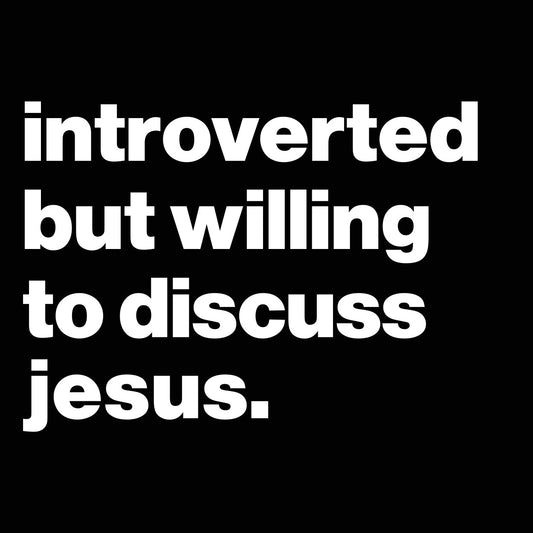 Introverted But Willing To Discuss Jesus - Donkey Tees T-shirt