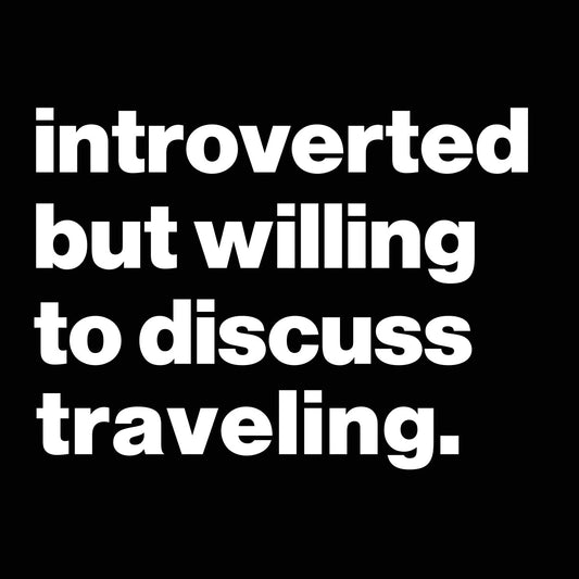 Introverted But Willing To Discuss Traveling - Donkey Tees T-shirt