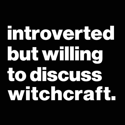 Introverted But Willing To Discuss Witchcraft - Donkey Tees T-shirt