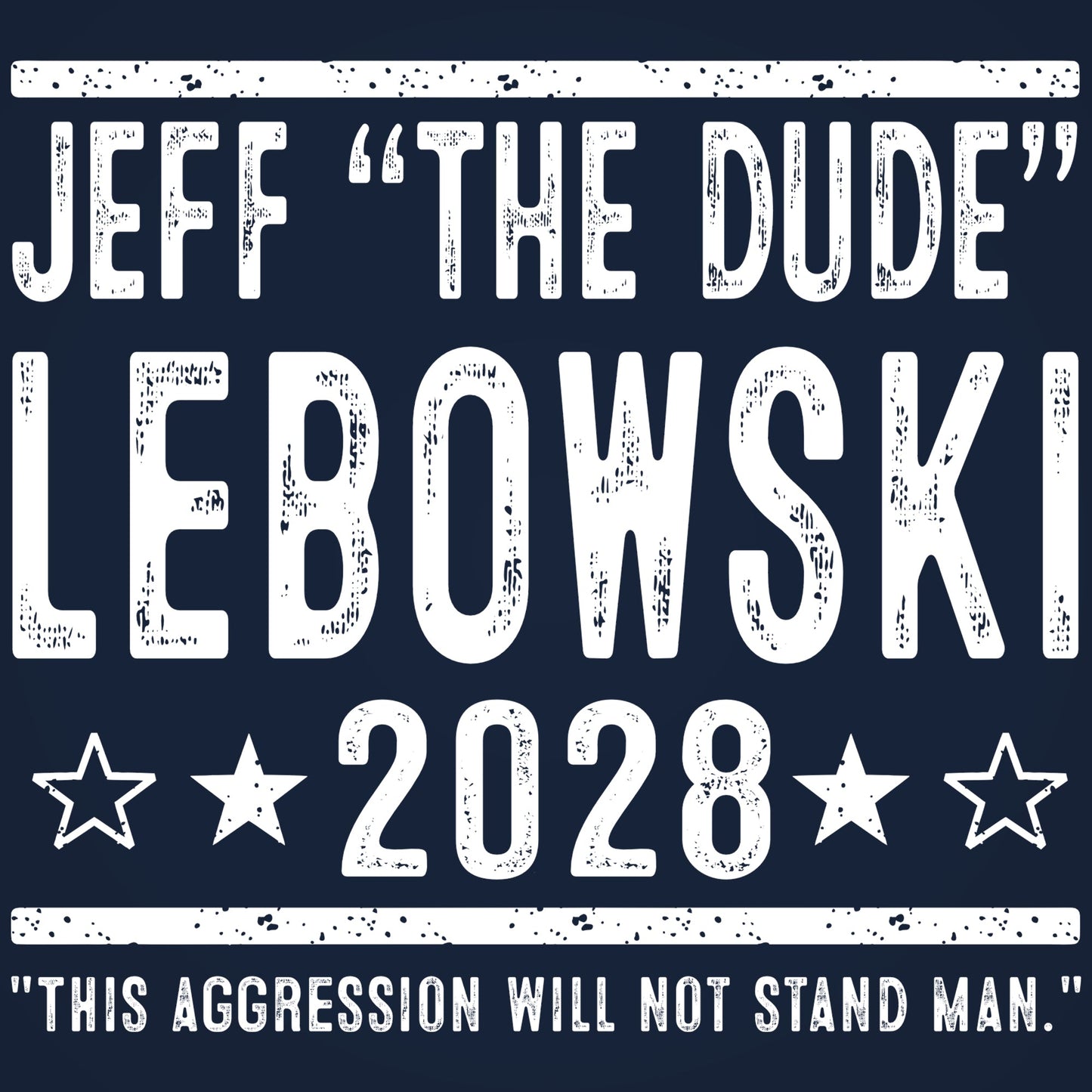 Jeff Lebowski 2028 Election - Donkey Tees T-shirt