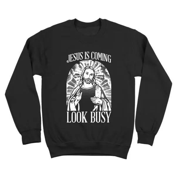 Jesus Is Coming Look Busy - Donkey Tees T-shirt