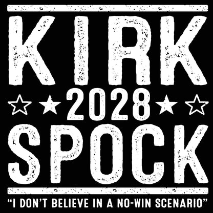 Kirk and Spock 2028 Election - Donkey Tees T-shirt