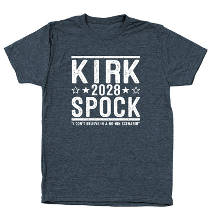 Kirk and Spock 2028 Election - Donkey Tees T-shirt