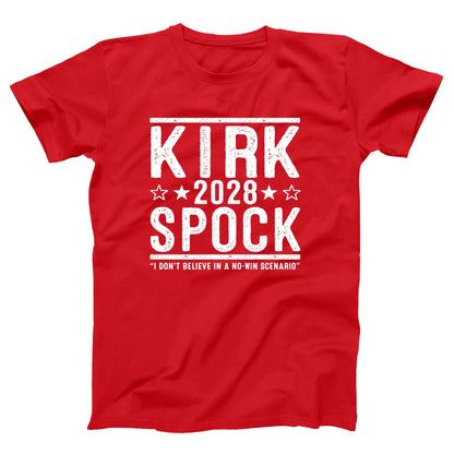 Kirk and Spock 2028 Election - Donkey Tees T-shirt