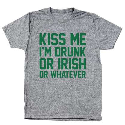 Kiss Me I'm Drunk Irish - Donkey Tees T-shirt