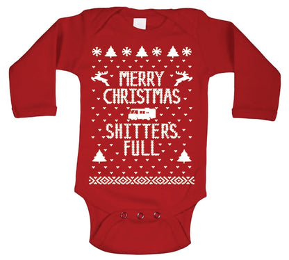 Merry Christmas Shitters Full Baby - Donkey Tees T-shirt