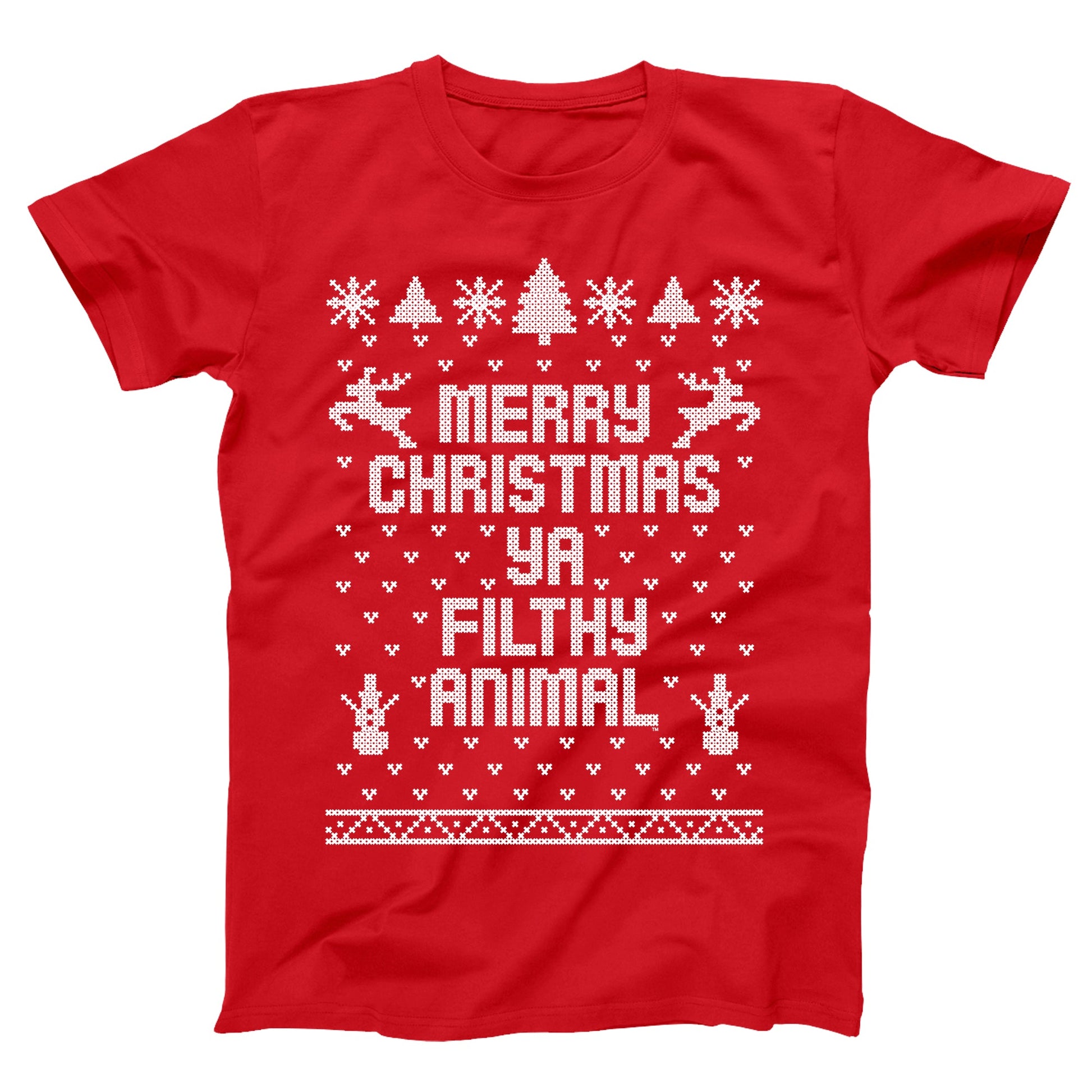 Merry Christmas Ya Filthy Animal - Donkey Tees T-shirt