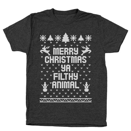 Merry Christmas Ya Filthy Animal - Donkey Tees T-shirt