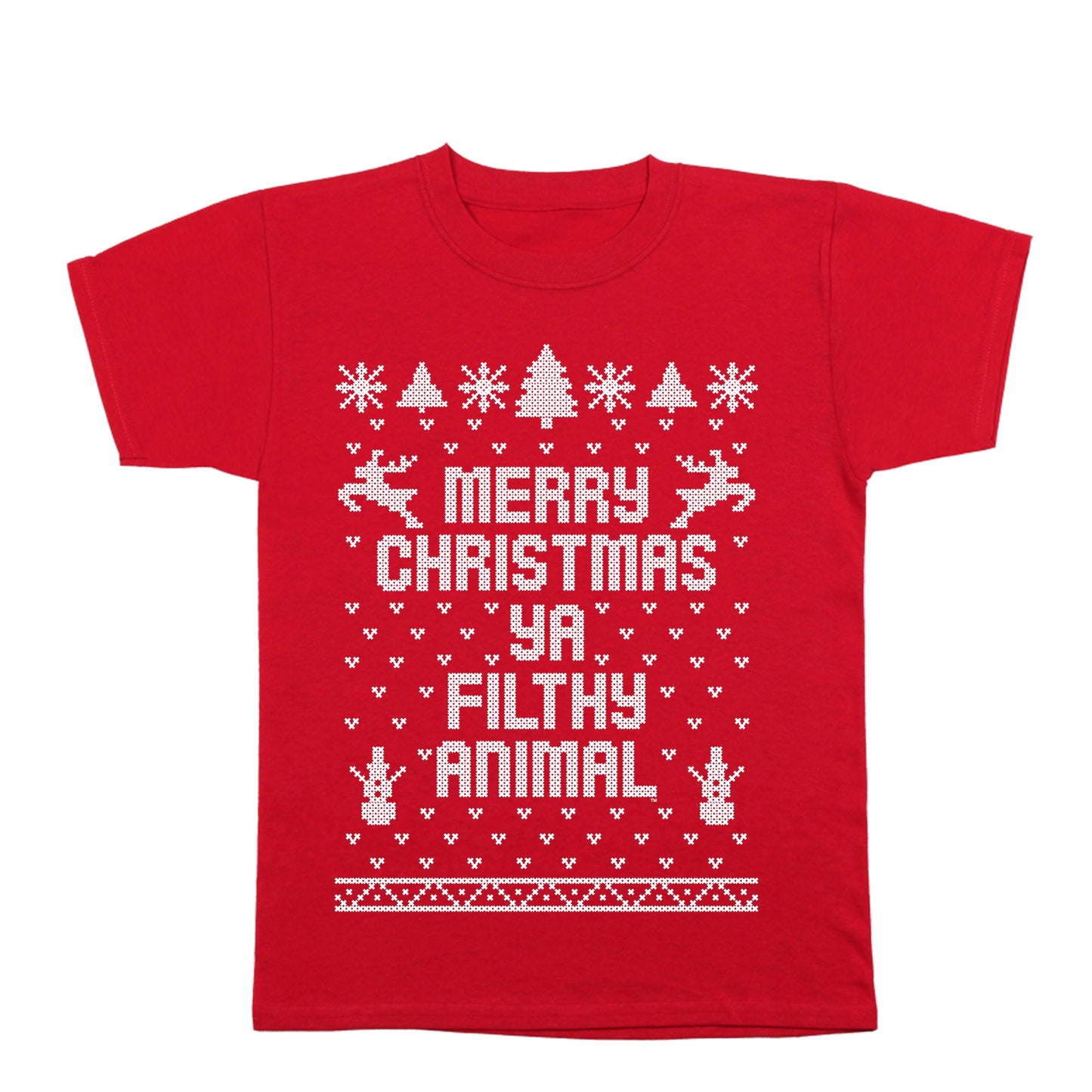 Merry Christmas Ya Filthy Animal - Donkey Tees T-shirt