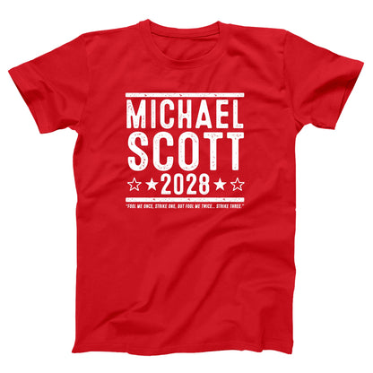 Michael Scott 2028 Election - Donkey Tees T-shirt