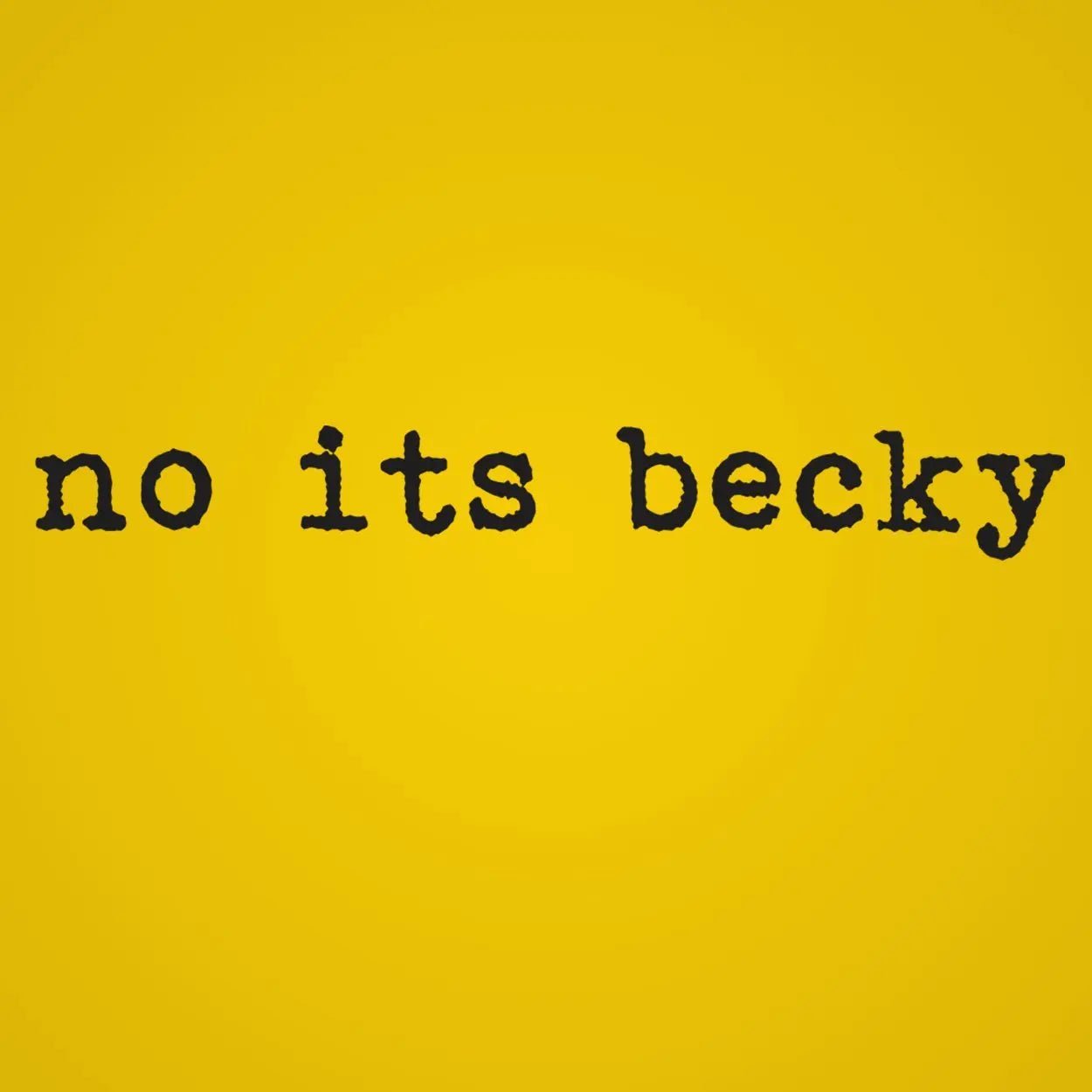 No Its Becky - Donkey Tees T-shirt