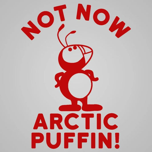 Not Now Arctic Puffin - Donkey Tees T-shirt