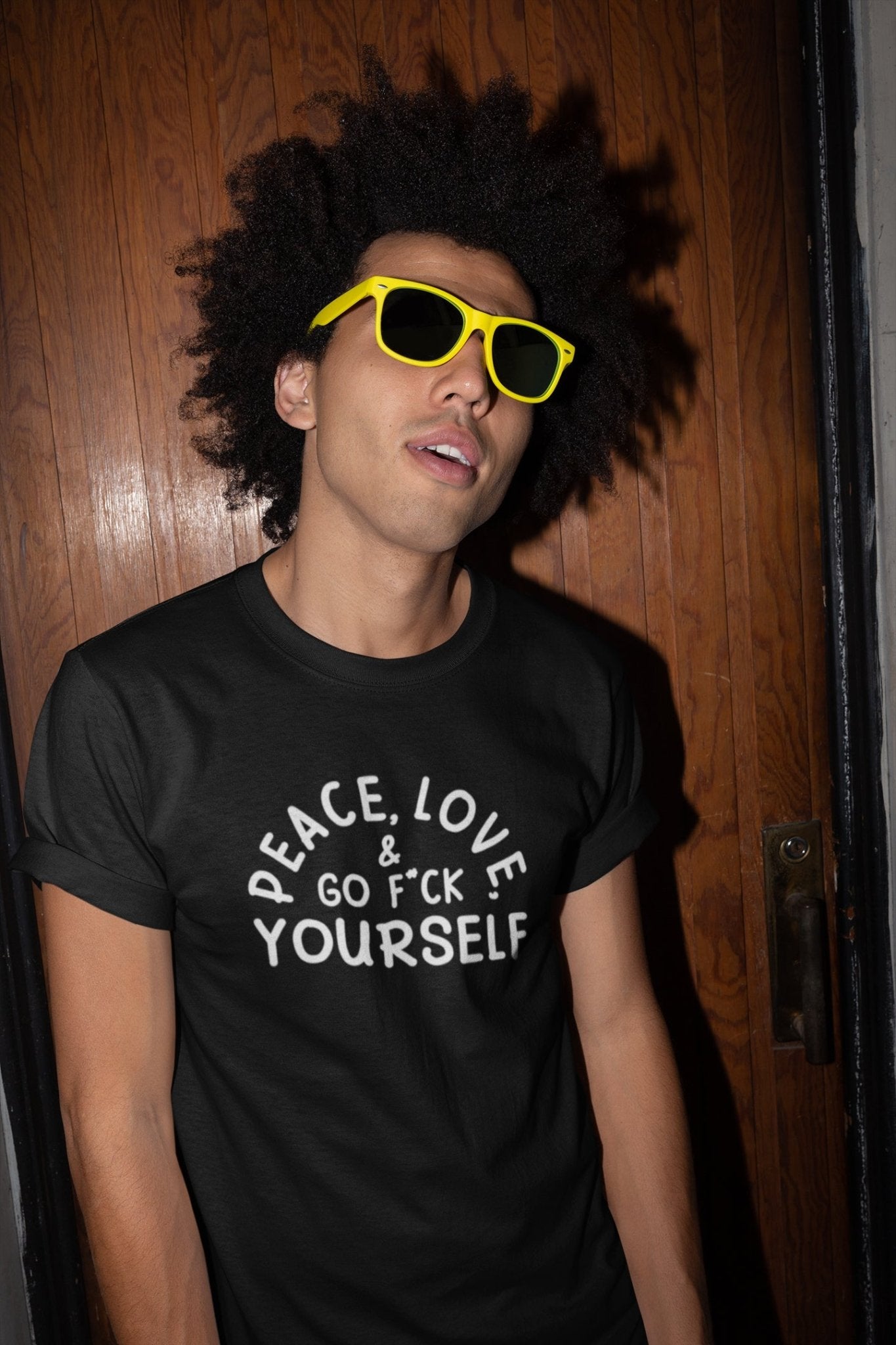 Peace, Love, & Go F Yourself - Donkey Tees T-shirt