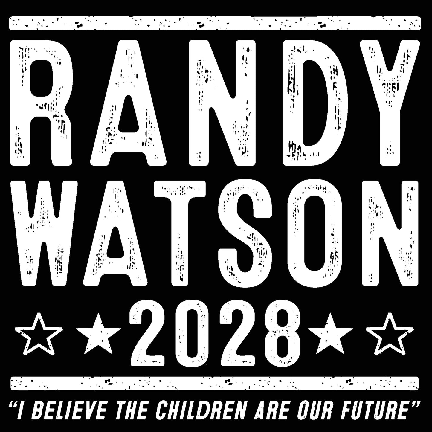 Randy Watson 2028 Election - Donkey Tees T-shirt