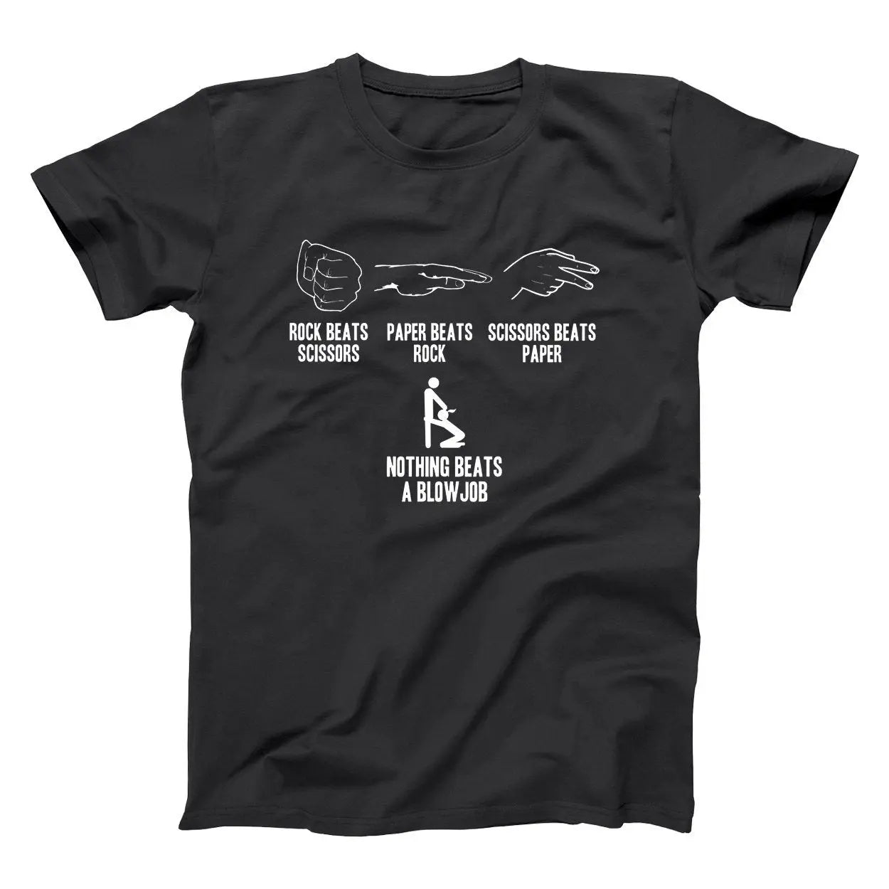 Rock Paper Sissors Blowjob - Donkey Tees T-shirt