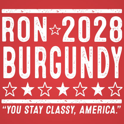 Ron Burgundy 2028 Election - Donkey Tees T-shirt