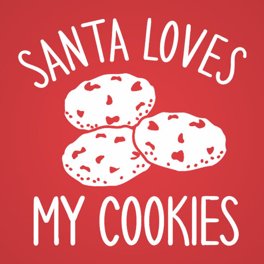 Santa Loves My Cookies - Donkey Tees T-shirt