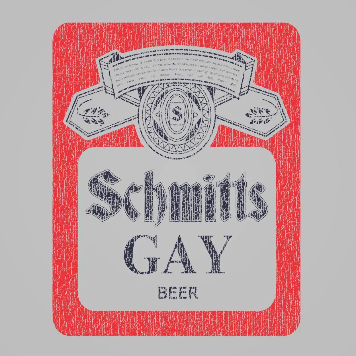 Schmitts Gay Beer - Donkey Tees T-shirt