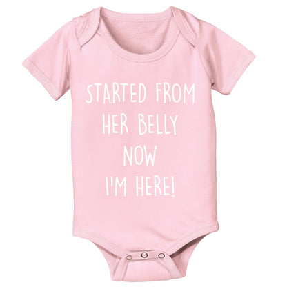 Started From Her Belly Now I'm Here - Donkey Tees T-shirt