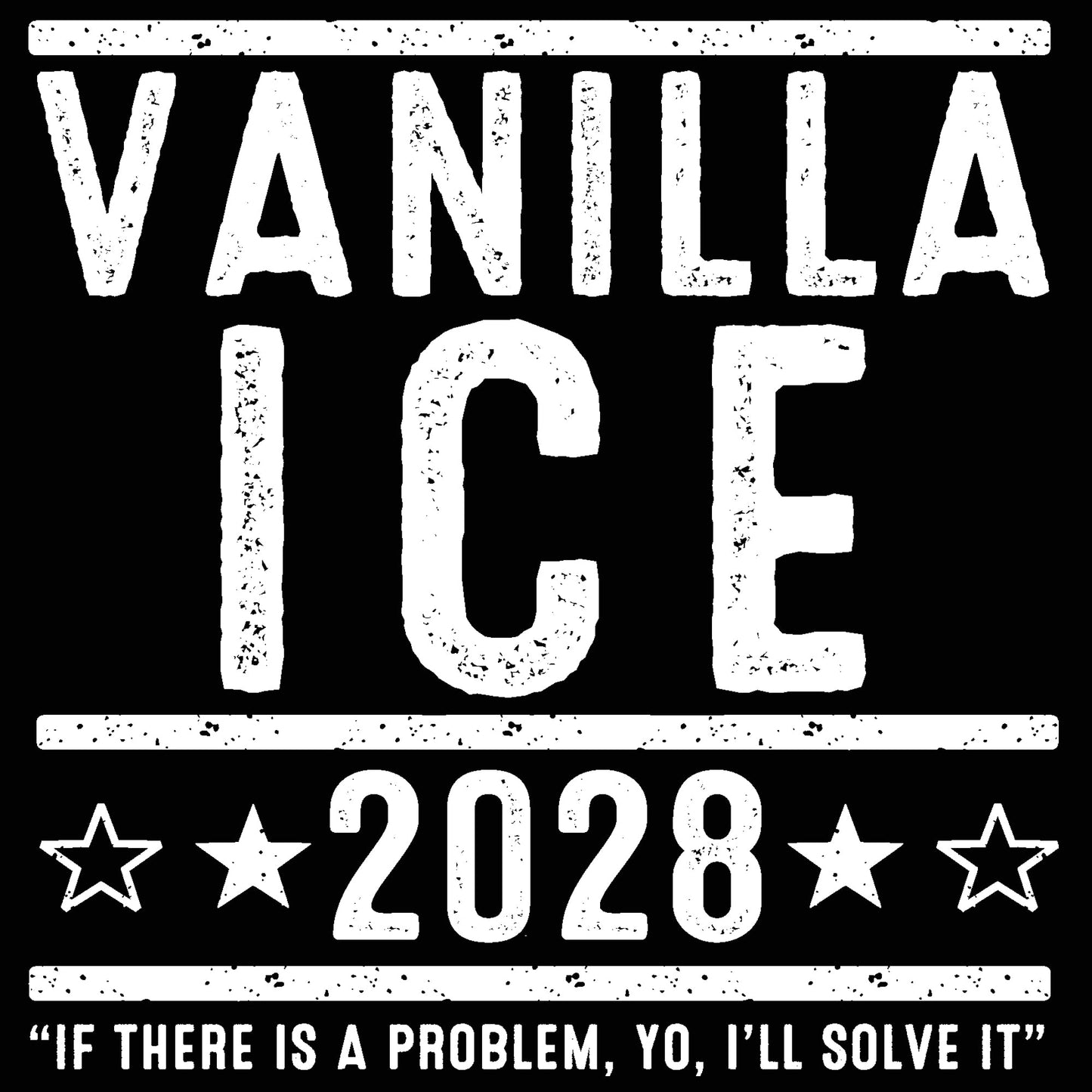 Vanilla Ice 2028 Election - Donkey Tees T-shirt